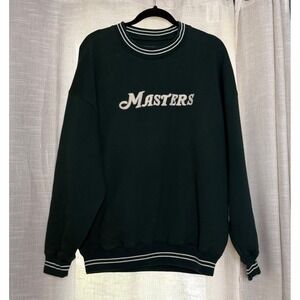 Vintage Masters Collection Sweatshirt Augusta National Golf Green Mens Large L